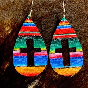 🌵Western Sarape Aztec Earrings